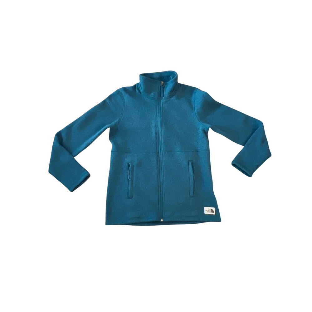 The North Face Womens Crescent Full Zip Fleece Jacket Teal  Small
